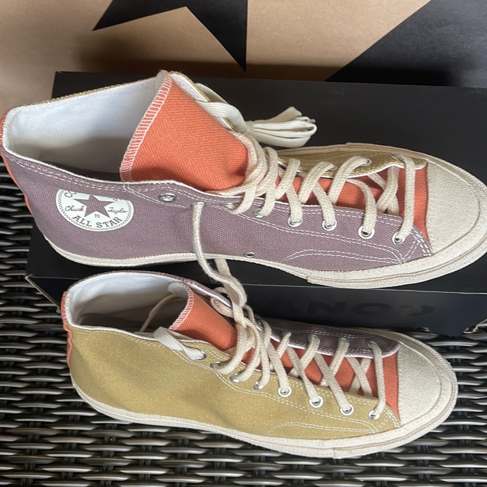 Converse Chuck Taylor 70 All Star Hi Prairie Sand/Noble Grey/Egret mens - Picture 3 of 16